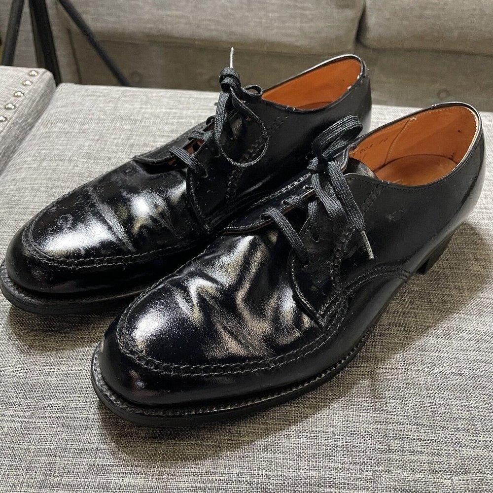 ALDEN 461 FootBalance Orthopedic Leather Shoes Black MEN'S SZ 6 1/2 6.5 B/D USA